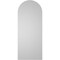 Ekena Millwork Round Top Surface Mount PVC Gable Vent: Non-Functional, w/ 3-1/2"W x 1"P Standard Frame, 14"W x 34"H GVPRT14X3401SN - alternate 5